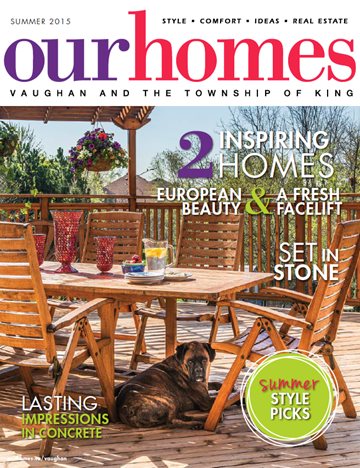 Interstone Marble and Granite Inc. mentioned in Our Homes Summer 2015 edition