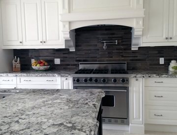 Renovated Rustic Kitchen with Granite Countertop finished kitchen granite countertop